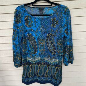 Ann Taylor Paisley Top Size M